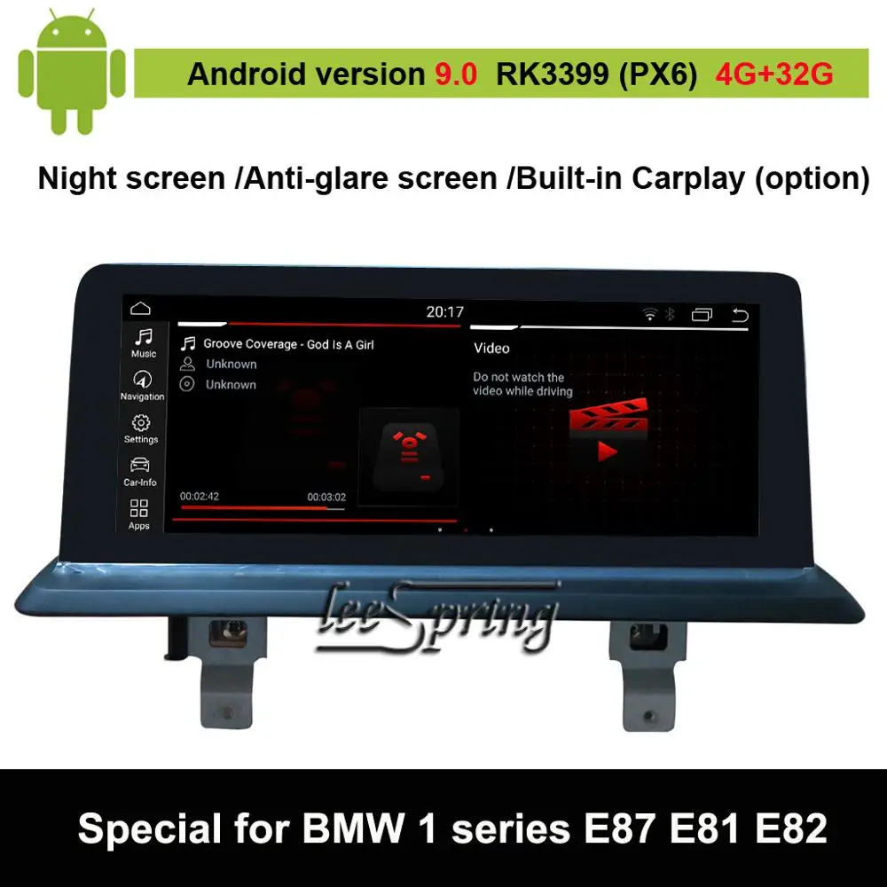 

Android 9.0 Car Multimedia Player for BMW 1 series E87 E88 E81 E82 Auto GPS Navigation