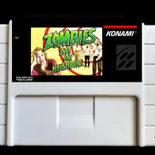 Zombies ate my neighers USA-NTSC Версия 46 контактов Видеоигры карта NTSC Версия для ретро видеоигр Консоль