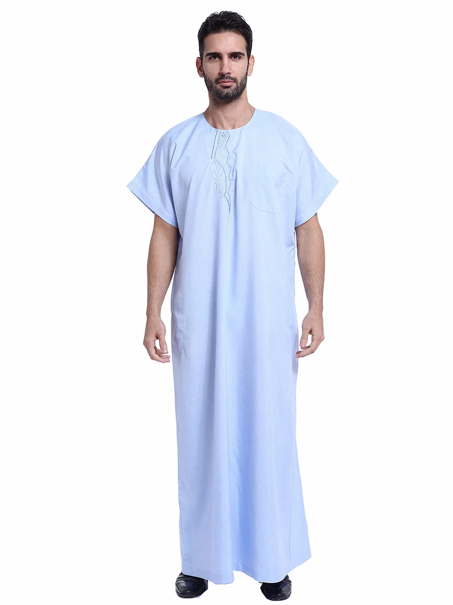 Muslim Dress Men Jubba Saudi Arabia Thobe Robes Kaftan Abaya Arab ...