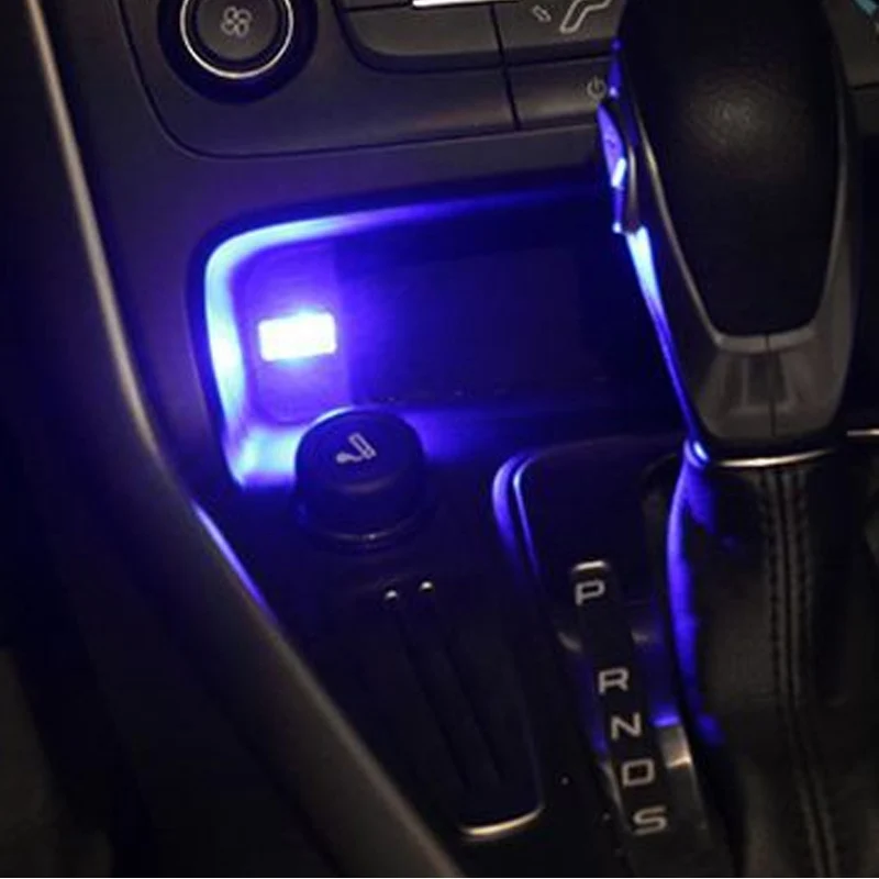 Популярный автомобильный мини USB светодиодный атмосферный светильник для hyundai Solaris Accent I30 IX35 Tucson Elantra Santa Fe Getz I20 Sonata I40 I10