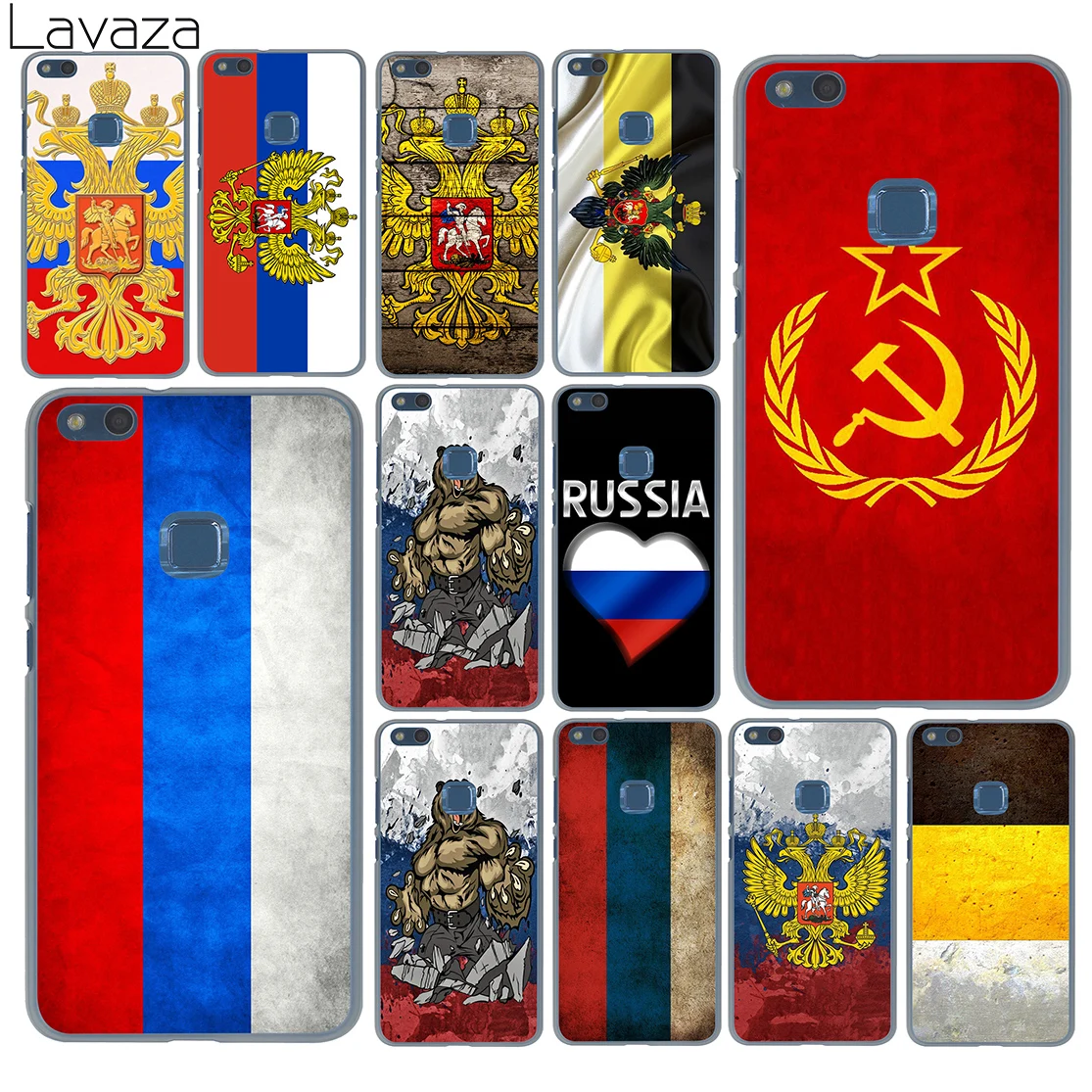 

Lavaza flag Russian Federation Red Army Bear Case for Huawei P30 P20 Pro P9 P10 Plus P8 Lite Mini 2016 2017 P smart Z 2019