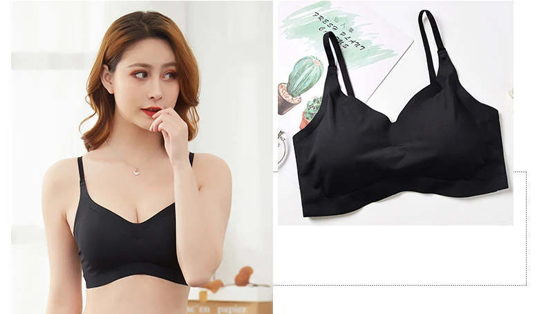 Бесшовные бюстгальтеры для женщин, отжимать Bralette Soutien Gorge Femme, без косточек, Soutien Gorge Femme, комфортное нижнее белье, подтягивающий бюстгальтер