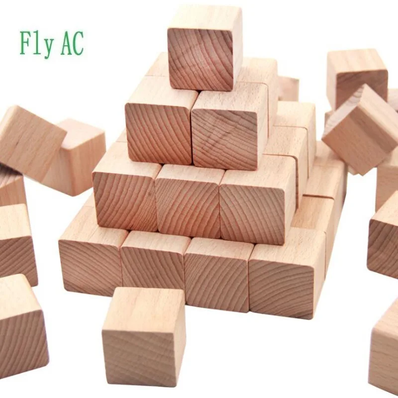 100 шт./компл. высокого качества бук куб игра кирпича 2,5 см кубики путем самостоятельного выбора между цветами блоки деревянные развивающие игрушки для детские, для малышей