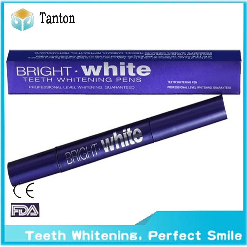 Beauty Purple Tooth whitening gel pen with nice retail box from tanton