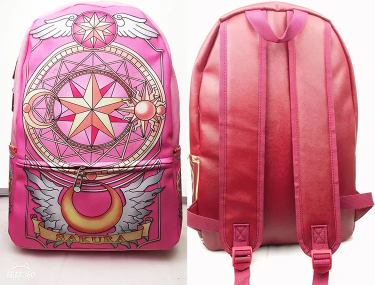 

Card Captor Sakura anime backpack bag High Quality Youth Backpacks for Teenage Girls Boys School Shoulder Bag Bagpack mochila