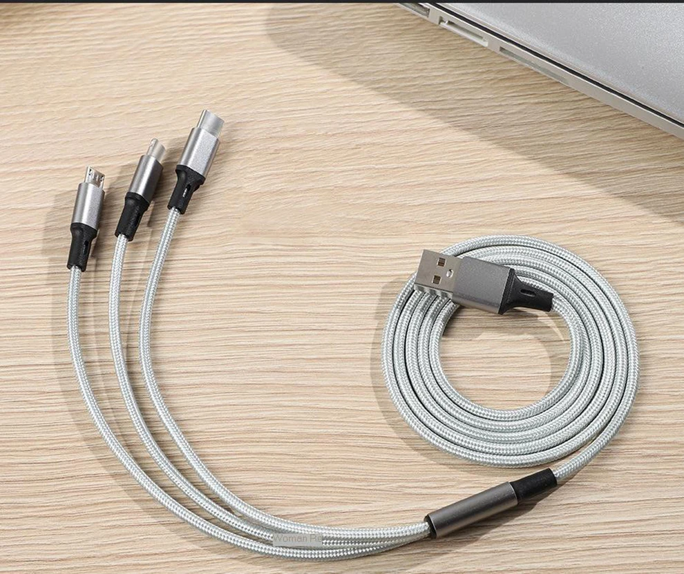 Vogek 3 в 1 USB кабель с Micro usb type C зарядный usb-кабель для освещения Android кабель для зарядки телефона