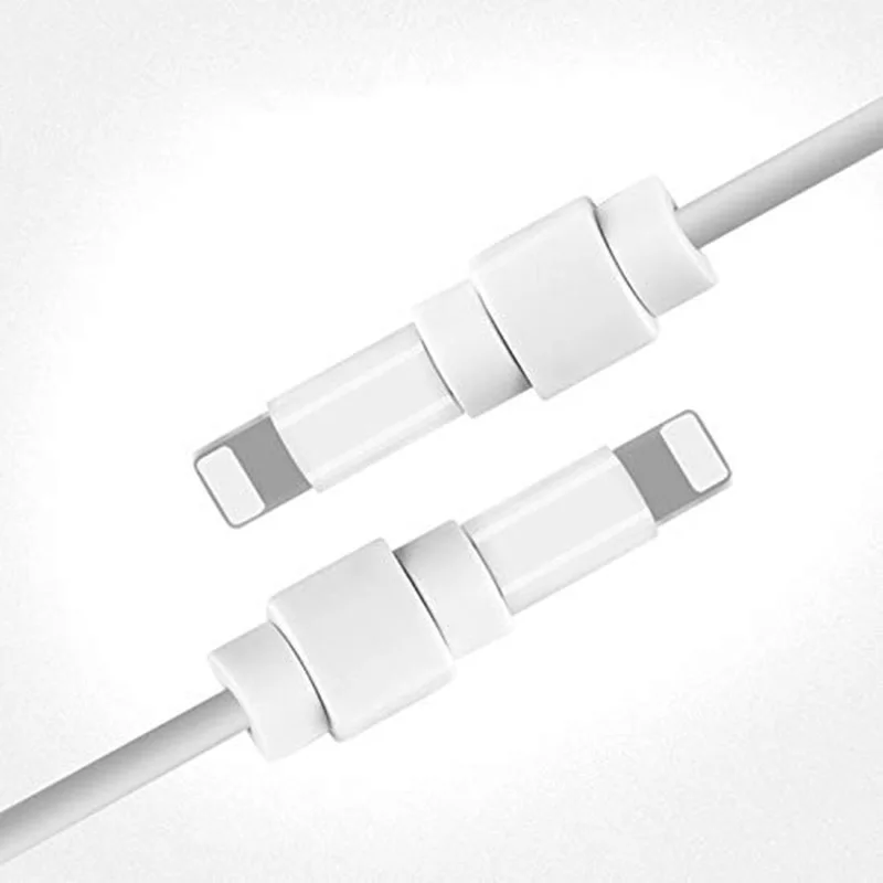 PORTEFEUILLE 3pcs data cable earphone protector Cover Data Charger line Protective Sleeve for iphone 8 cable data line protector (31)