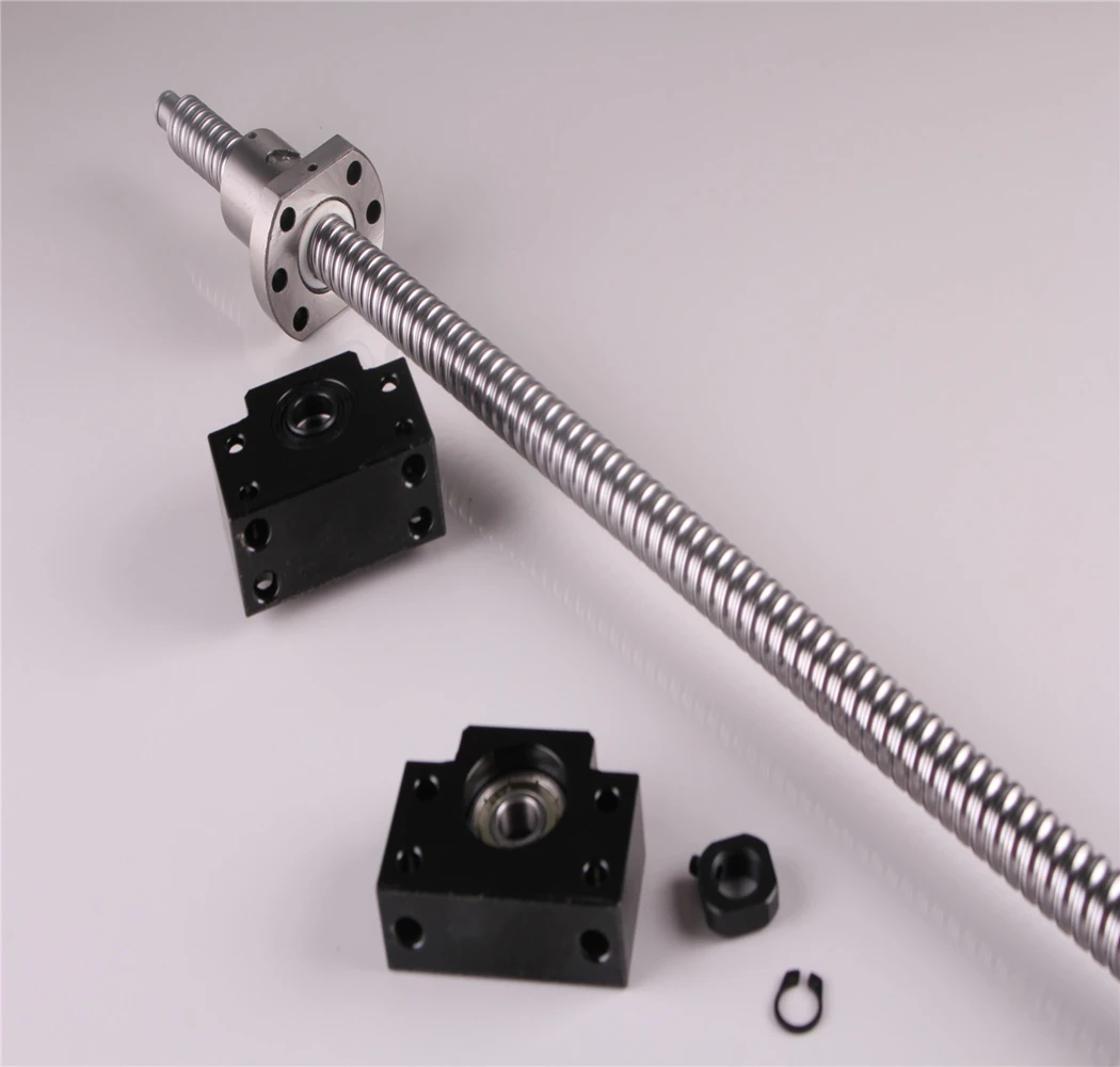 

Ball Screw SFU1605-750mm End machine with BK12/BF12 End Support Bearing Mounts Set