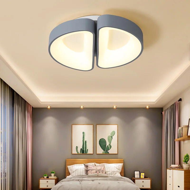 

Bedroom lamp wedding room creative led ceiling lamp modern minimalist fashion remote control master bedroom lamp