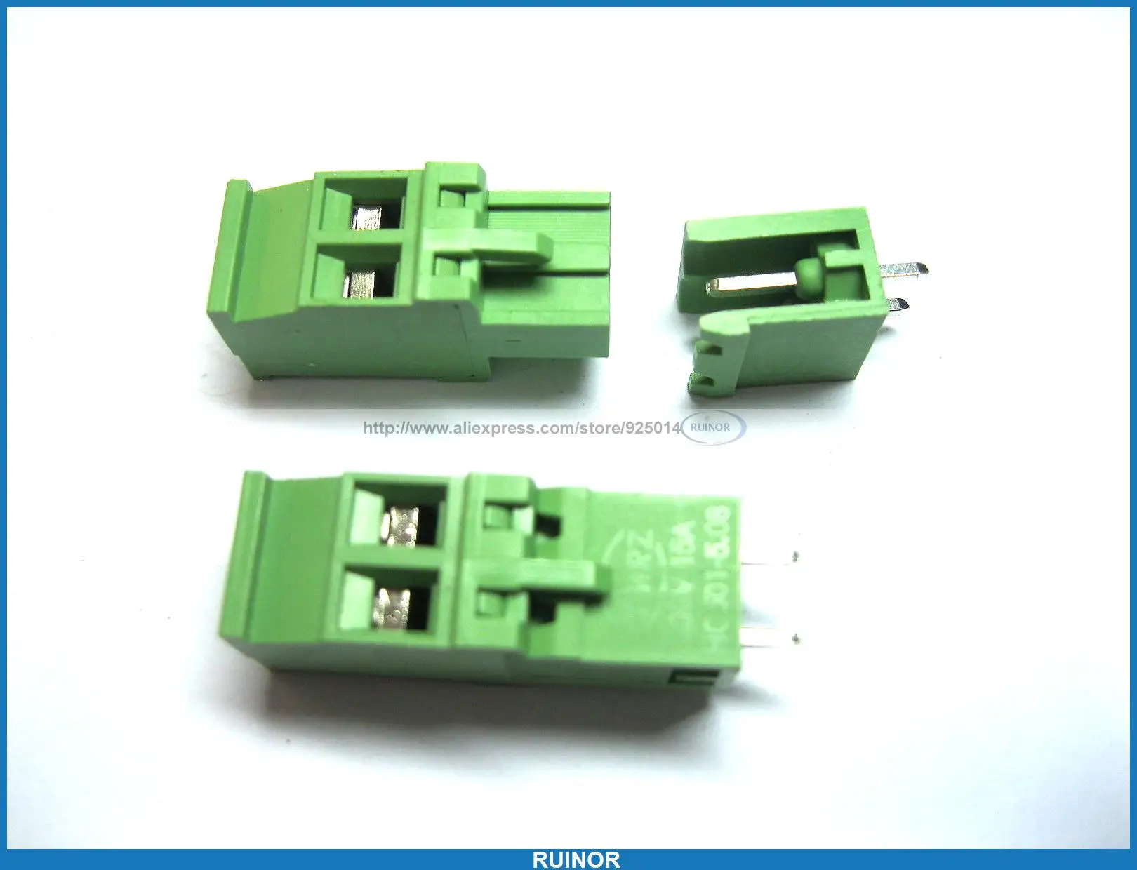 

200 Pcs 5 08A 5 08mm Straight 2 Pin Screw Terminal Block Connector Pluggable