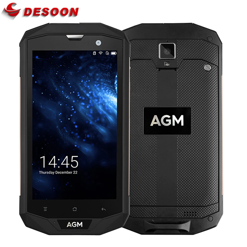 

AGM A8 IP68 Waterproof 4GB RAM 64GB ROM smartphone 5.0"HD Qualcomm MSM8916 Quad Core 13MP 4050mAh NFC Shockproof 4G mobile phone