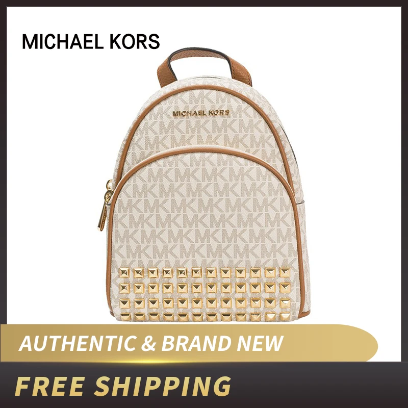 Mochila escolar para mujer 35S9GAYB0B Original y totalmente nueva Michael  Kors Abbey XS con tachuelas - AliExpress Maletas y bolsas