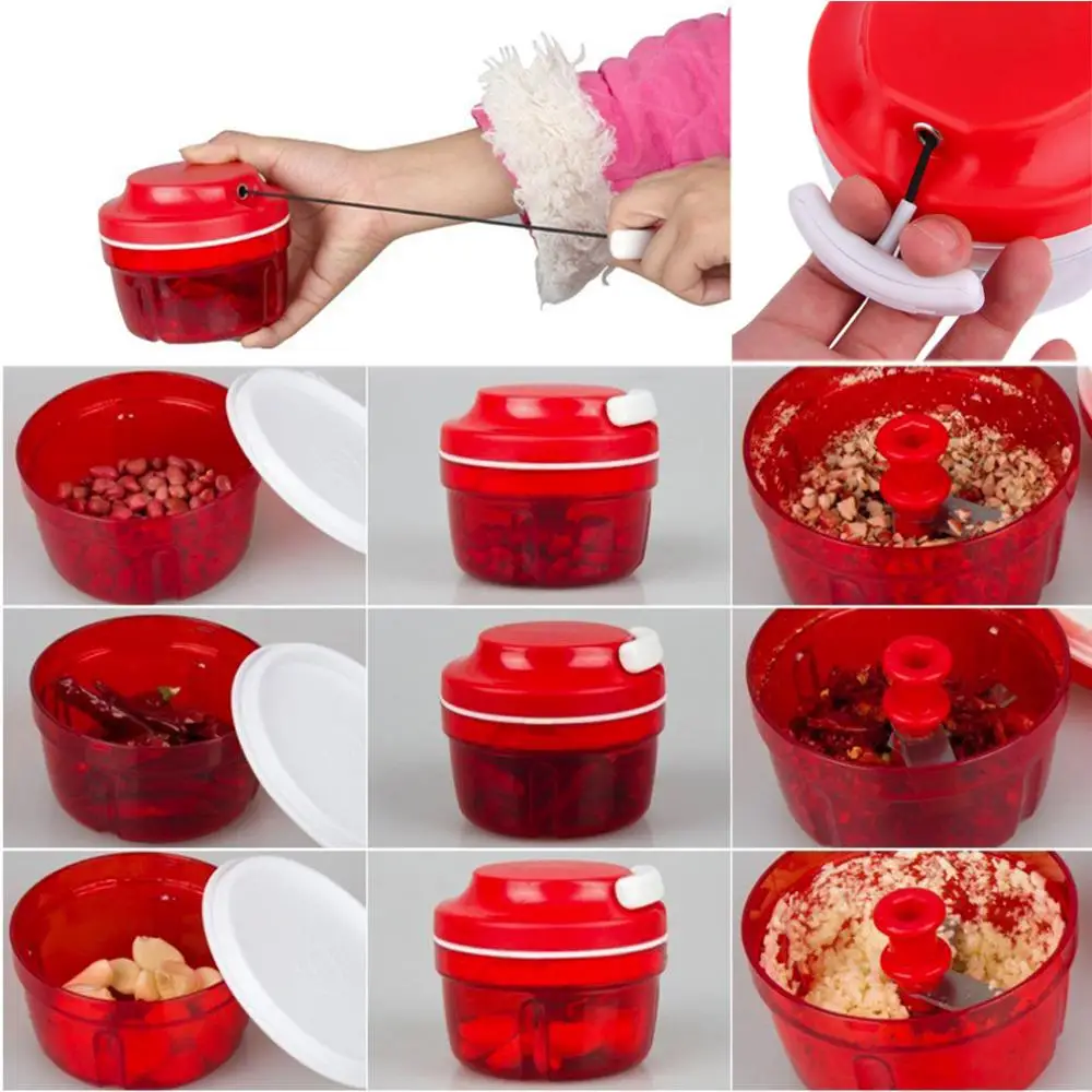 

Hot Convenient Kitchen Food Chopper Dicer Slicer Meat Cutter Mixer Salad Crusher Gadget New