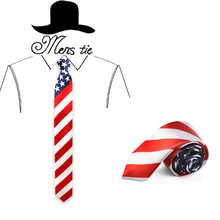Новое поступление 2 дюйма широкий пояс мода "ameritan/флaг сшa yзкиe" узор галстук-бабочка Полиэстер Тканый класический Для мужчин's галстук для вечеринок и розничная торговля