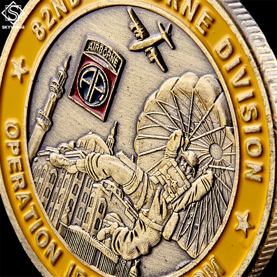 2003 operation iraid Freedom 82-е авиационное отделение памятная монета Святого Георгия коллекция подарок