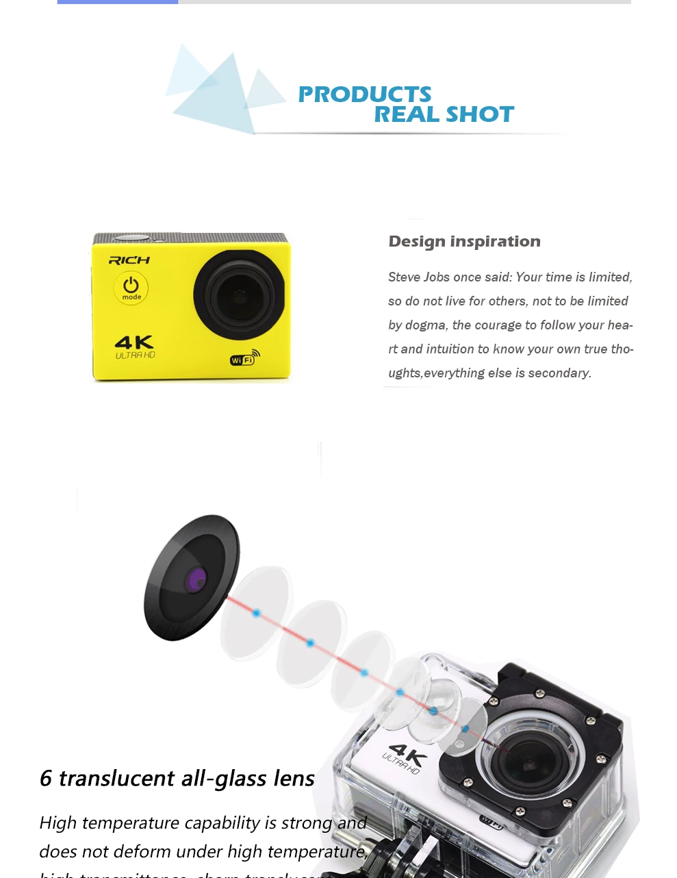 Богатый экшн камеры WI FI HD 1080 P 2 0 ЖК дисплей 170D объектив go шлем Открытый Cam
