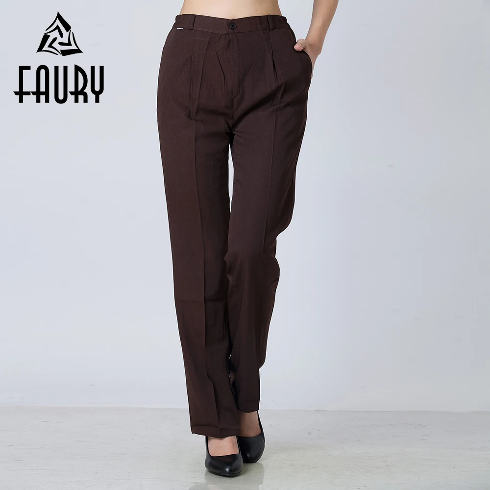 Women Long Work Pants Business Suit Pant Restaurant Chef Hotel Catering