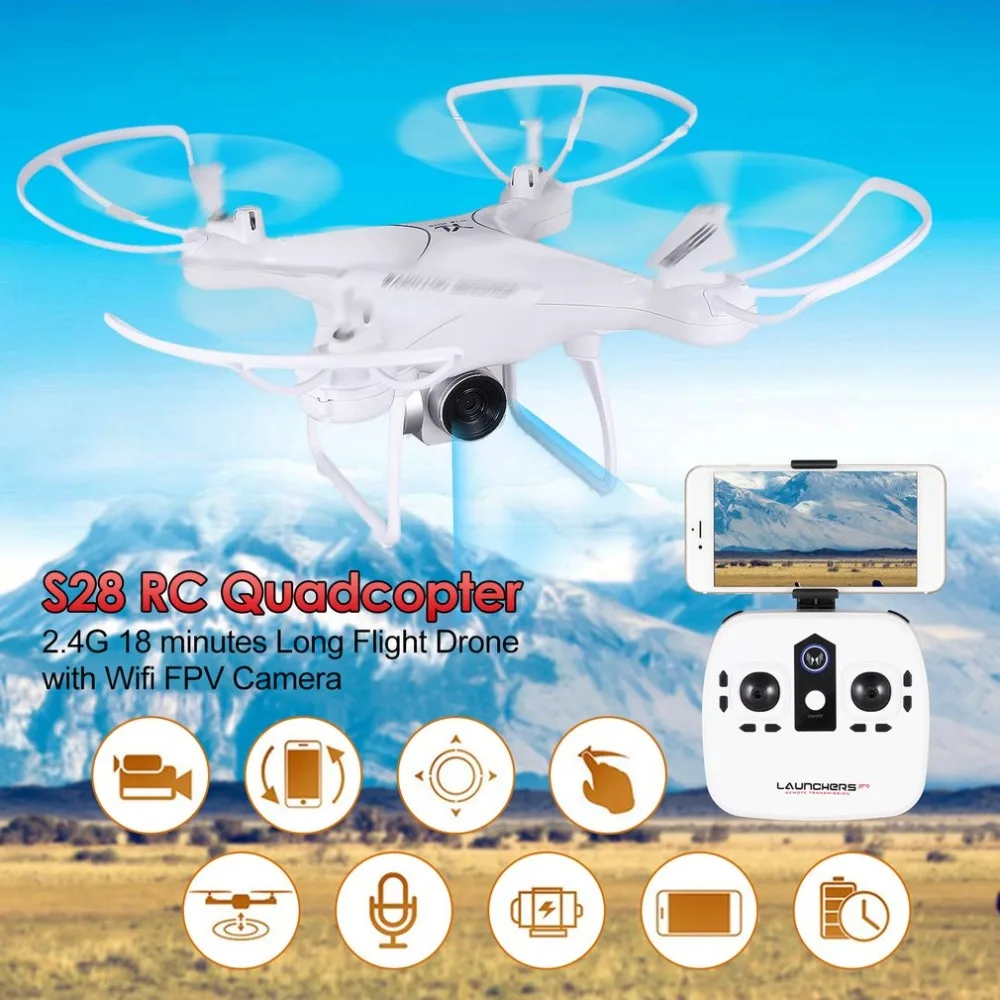 S28 Drone with WiFi Camera 0.3 MP Real-time Transmit FPV Quadcopter Quadrocopter HD Camera Dron 4CH RC Helicopter