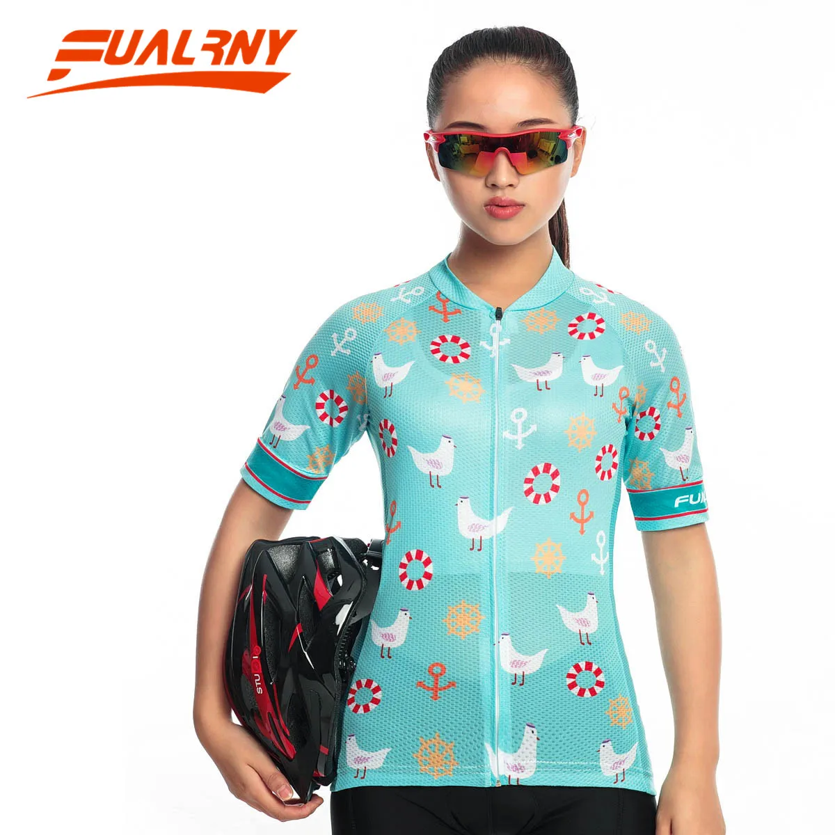 FUALRNY Brand Jinny Women Bike Shirt 100 Polyester Breathable Bicycle
