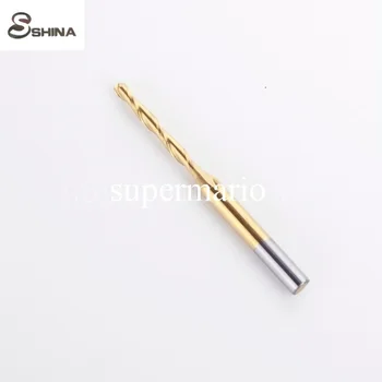 

5PCS 1/8'' 3.175mm*2mm*15mm Titanium Coated Carbide Two Double 2 Flute Ball Nose Bit CNC Twist Drill Bit