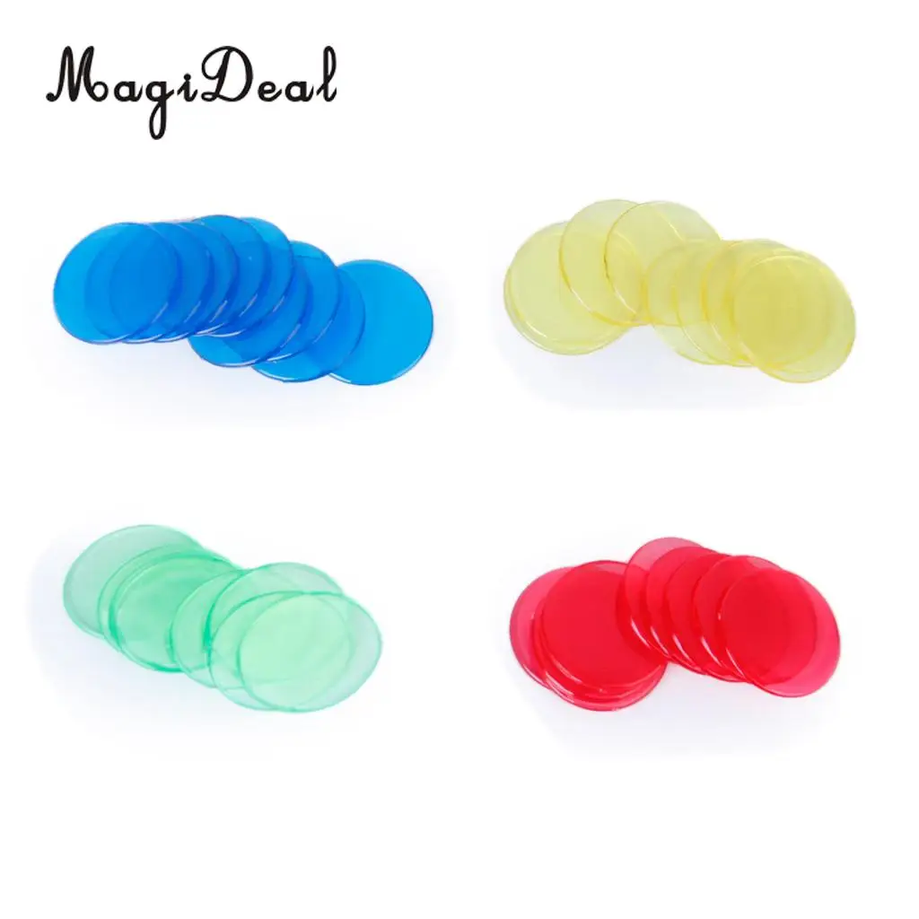 MagiDeal 400Pcs Colors Count Bingo Chips Markers for Family Party Carnival Hot Selling Bingo Entertainment Game Accessory