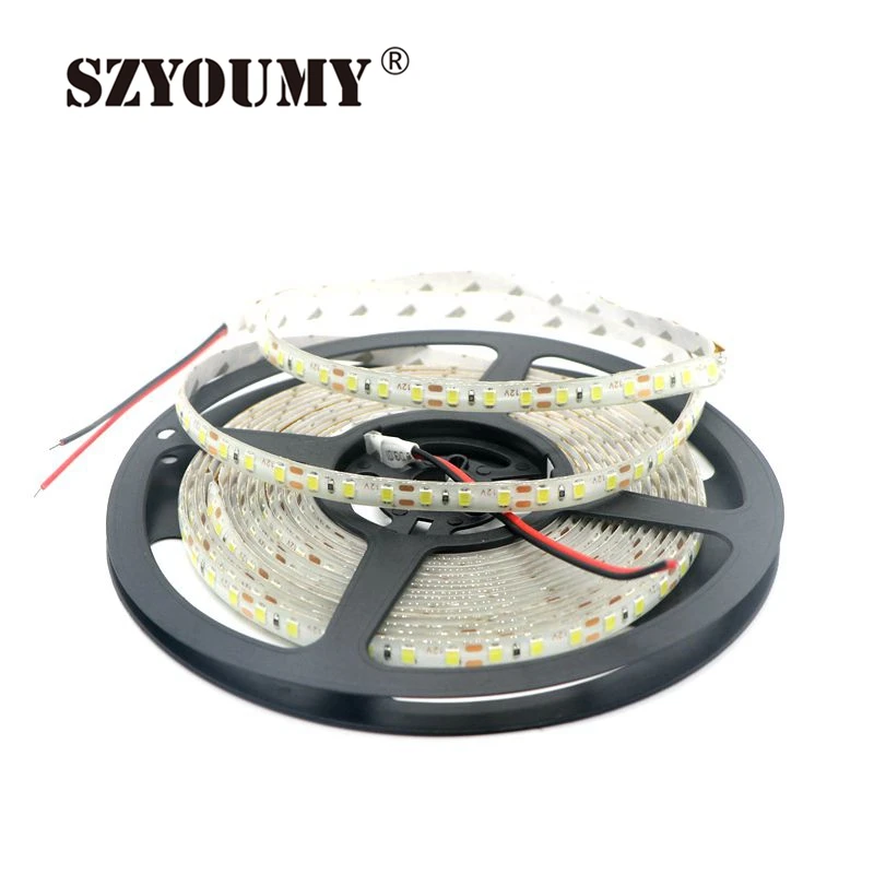 SZYOUMY Новый светодиодный светильник 5 м 2835 SMD120 светодиодный/М 600 светодиодный s белая гибкая светодиодная лента 12 В Водонепроницаемая более