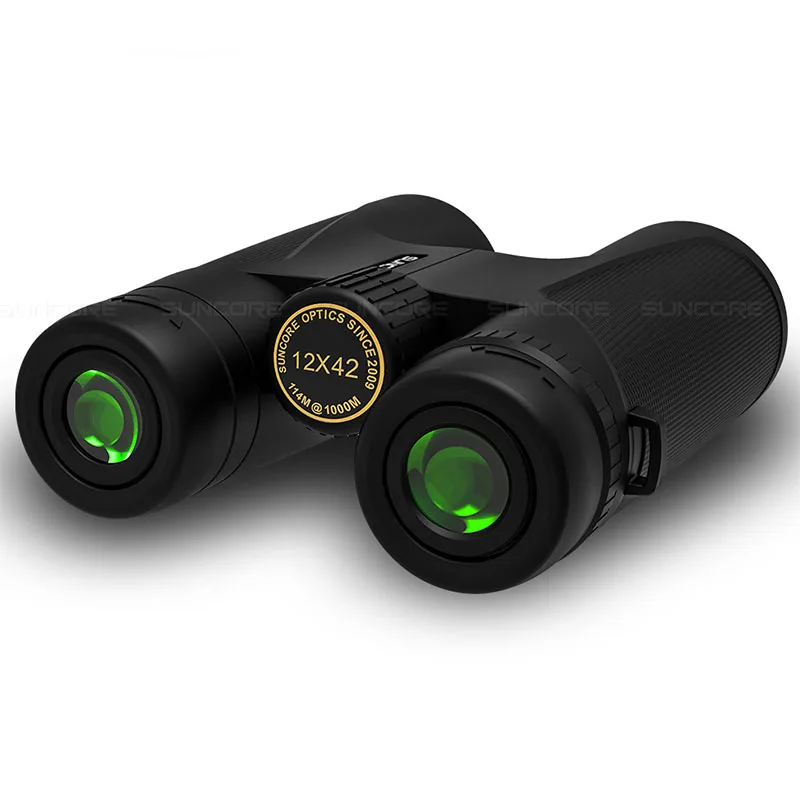 Caminhadas ao ar hd de Alta Binóculos Potência Prisma Multi-camada Revestimento Verde Telescópio Portátil Livre Acampamento 12x42 Bak-4 4 prisma multi-camada revestimento verde telescópio portátil caminhadas ao ar livre acampamento