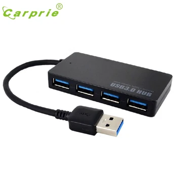 

CARPRIE 5Gbps Speed 4-Port USB 3.0 Portable Compact Hub Adapter For PC Laptop Jan16 MotherLander
