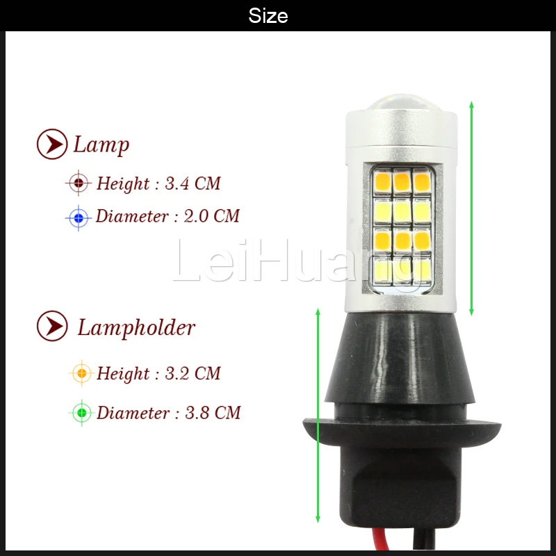 Ba15s BAU15S 1156 p21w s25 42 светодиодный T20 W21W WY21W 7440 дневной ходовой светильник + сигнал