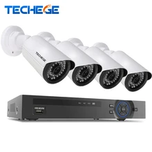 Techege 4CH PoE 1080P NVR CCTV System 2.0MP Outdoor IP Camera HD 1080P NVR Recorder Video Security Camera Surveillance System