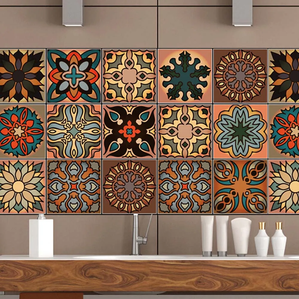 Buy Moroccan Style DIY Mosaic Wall Tiles Stickers