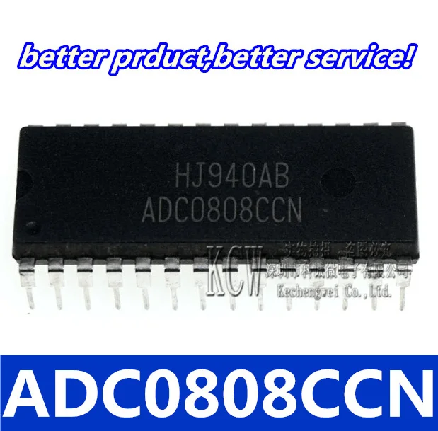 1 шт. ADC0808 ADC0808CCN 8-битный аналого-D конвертер IC DIP-28: качественные | Электроника