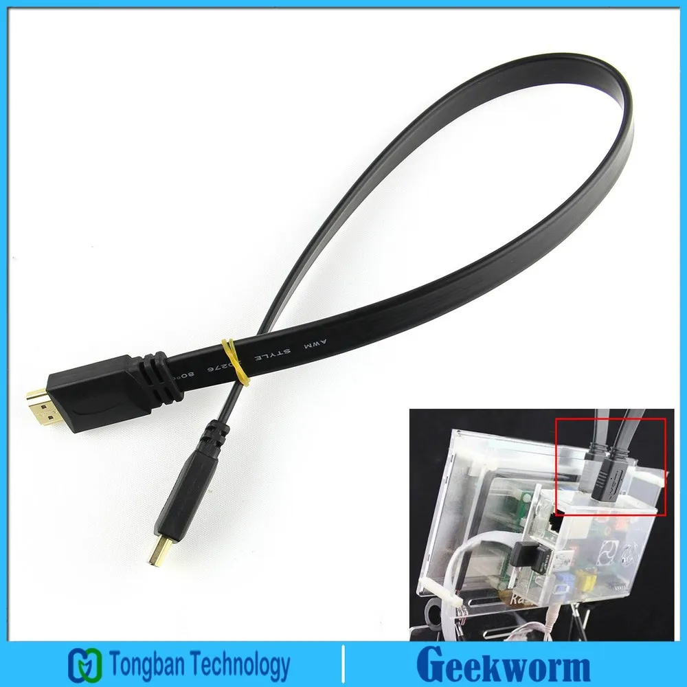 

Raspberry PI 3 B+ Specified HDMI Male to Male HDMI Cable(48cm/18.89inch) for Raspberry Pi 3 Model B+plus/ Pi3 B, 3B