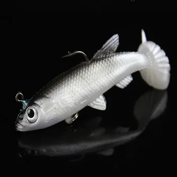 

Shared With Fish 5pcs/lot Soft Lure 9cm 15g Wobblers Artificial Bait Silicone Fishing Lures Sea Bass Carp Fishing Lead Fish Jig