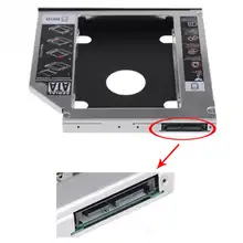 Двойной загрузки 12,7 мм Hd SATA жесткий диск HDD Caddy залив адаптер для Cd Dvd Rom Оптический Bay #825 Новый