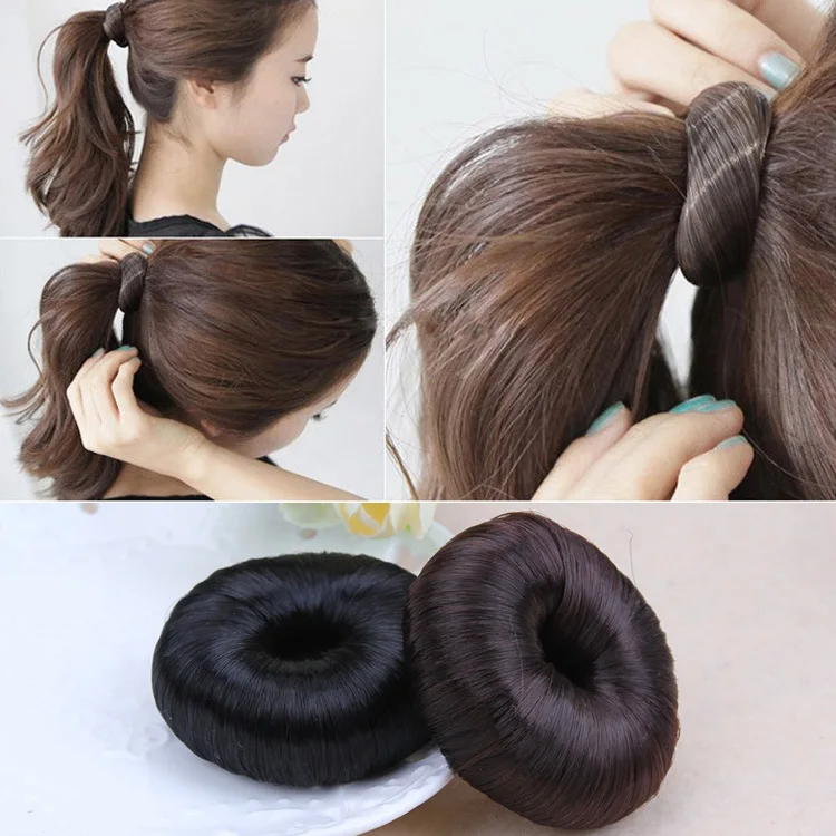 5pcs Syntheticdonut Bun Fast Bun Diy Hairpiece Hair Bun Updo Maker