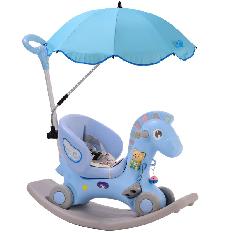 Многофункциональное кресло-качалка 3 в 1, подарок на день рождения, пластиковая детская маленькая игрушечная лошадь, детское кресло-качалка