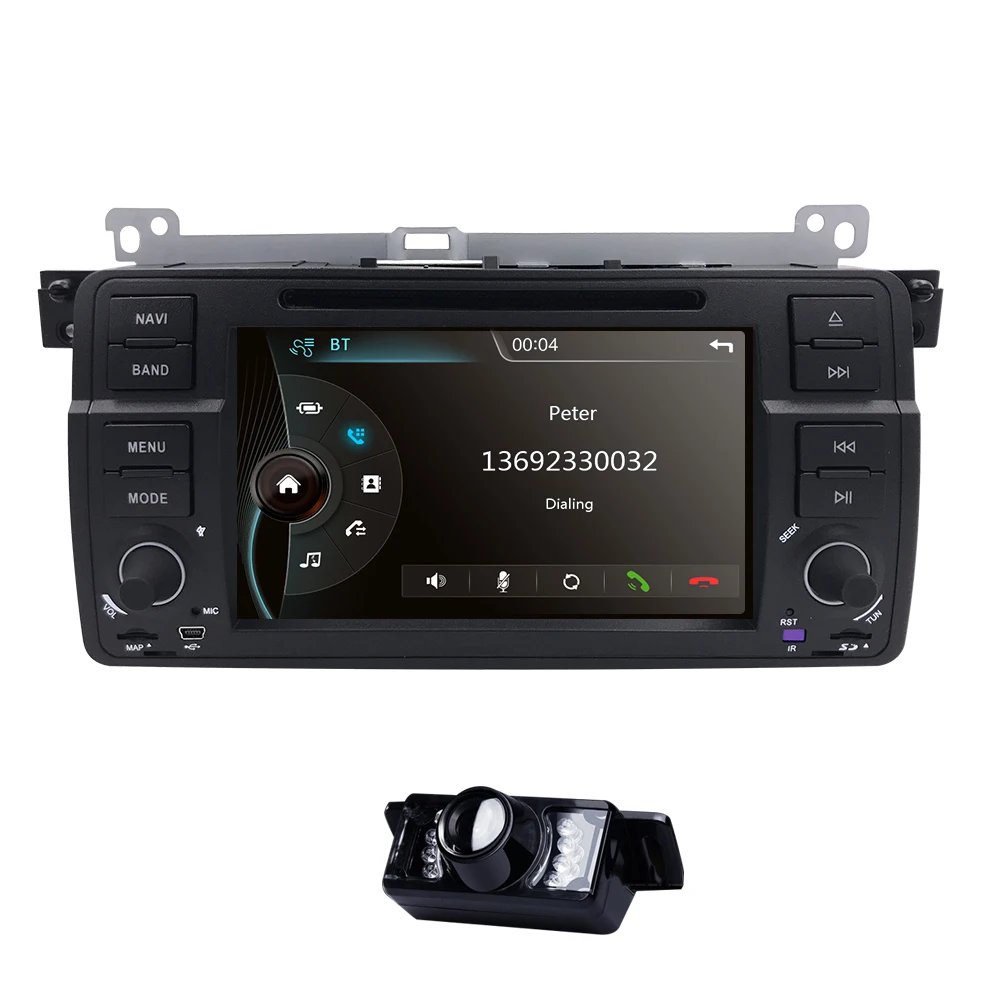 Best 7" 1 Din Car Multimedia player GPS Autoradio Stereo System For BMW/E46/M3/Rover/3 Series FM Radio SWC RDS FM DAB+BT DVB-T Camera 1