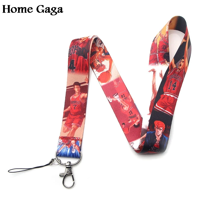 

Homegaga SLAM DUNK cartoon kids neck lanyards for keys glasses card holder bead keychain phones cameras webbings D1271
