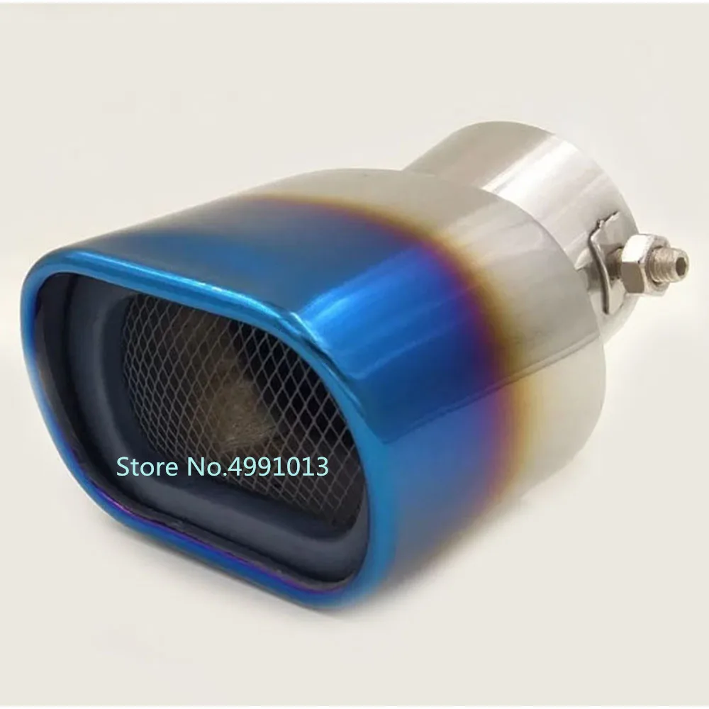 Color: A0070Ba63 Mathenia Car Parts for Benz Smart fortwo 2012 2013 2014 car Cover Muffler Exterior Back end Pipe Dedicate Exhaust tip Tail Outlet Ornament 1pcs