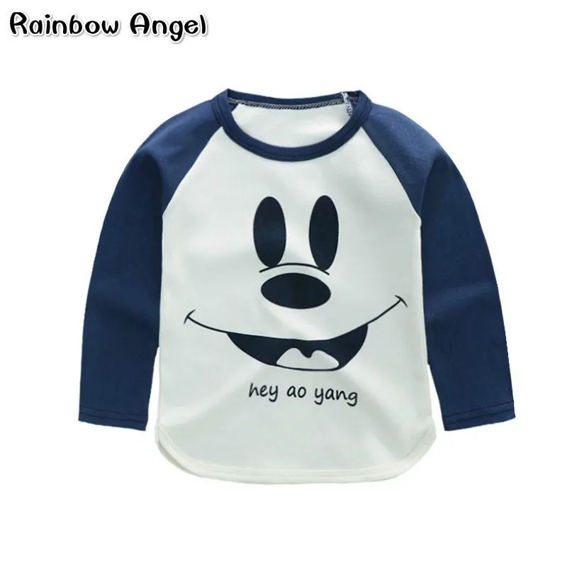 

Summer Baby Boys Clothes Boys Girls Cartoon T Shirts Long Sleeve Cotton T Shirts Children Printed Tops Tees Kids Clothing 18M-5T