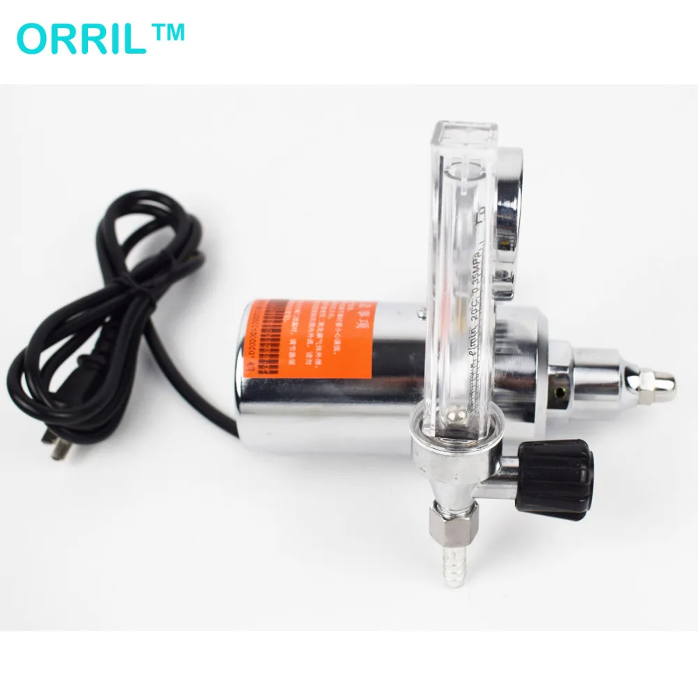 AC 36V gas regulator CO2 heater flow meter for MIG welding machines Gas Pressure Regulators 3