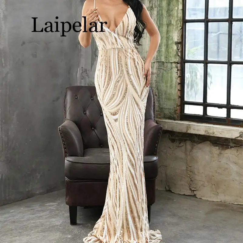 Laipelar 2019 сексуальные изящные платья с V образным вырезом открытыми плечами и