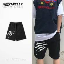 NELLY летние шорты с принтом царапин мужские спортивные шорты для бега в стиле хип-хоп