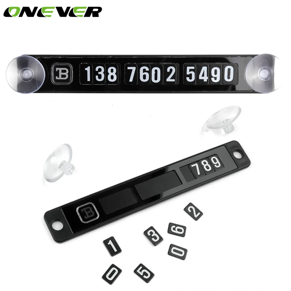 

Onever Car Styling Magnetic Temporary Parking Card Telephone Number Plate Car Sticker with Phone Number Sheet For Mercedes Benz