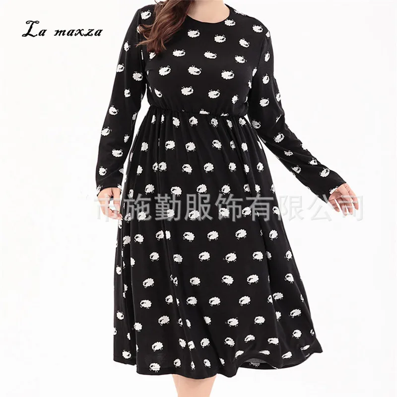 

Plus Size 6XL 2018 Women Auutmn Casual OL Party Dress Fashion Sexy Midi Knitted Dress New Arrivals