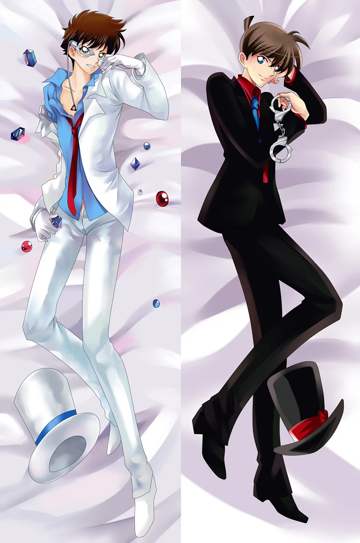 2018 July японский аниме Детектив Конан Kaitou Kiddo & Conan Edogawa Dakimakura наволочка обнимающая