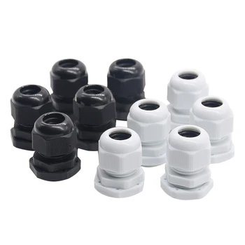 

Free shipping 5pcs/lot High quality IP68 PG42 for 32-38mm Cable CE Waterproof Nylon Plastic Cable Gland Connector