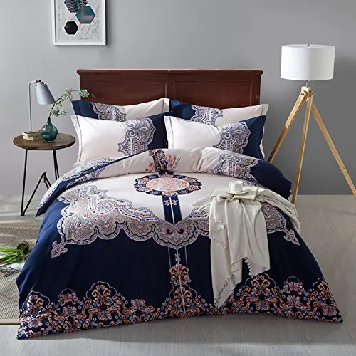 4 Piece Bohemian Bedding Boho Bedding Set Queen Sizebedding setboho