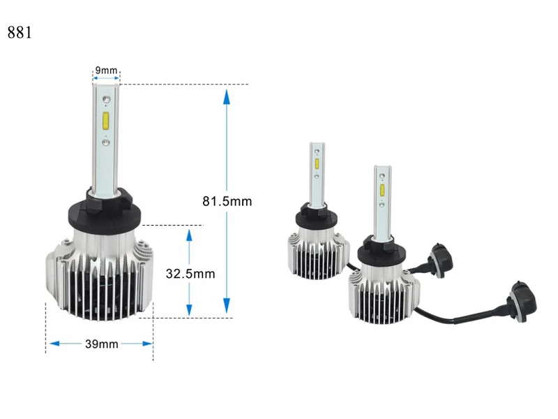 Ультра яркий автомобиль светодиодный Фары для авто conversion kit D1S D1R D2C D2S D2R D3S D4R D4S 72 Вт 8000lm/комплект 6000 К белый авто фары